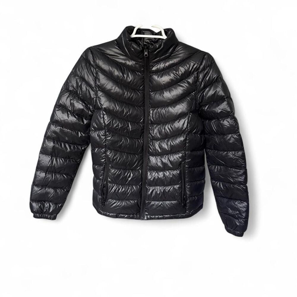 Charlie Paige Women’s Small Black Puffer Jacket 90% Duck Down Lightweight Coat